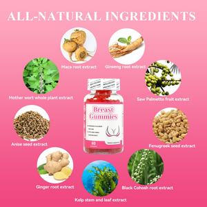 Chinaherbs Gummies pour Poitrine Sexy et Volumineuse, pour Raffermir la Peau, Augmenter la Circonférence de la Poitrine, Gummies d'Amélioration Mammaire - Product Image 6