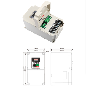 จงหัวเจียง VFD 220V/380V 7.5KW ไดรฟ์ปรับความถี่เดี่ยว สำหรับมอเตอร์ CNC อินเวอร์เตอร์แปลงสัญญาณ สำหรับแกนหมุนอุตสาหกรรม - Product Image 2