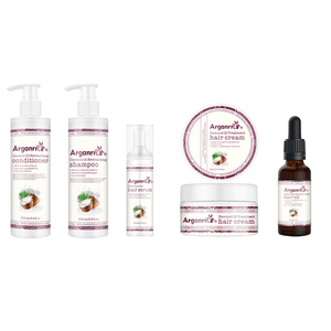 Conditionneur de shampooing à l'huile d'argan de marque privée et ensemble de produits capillaires conditionnant et hydratant les cheveux secs et abîmés - Product Image 6