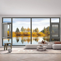 Ventana Abatible Moderna y Elegante con Aislamiento Acústico y Marco de Aleación de Aluminio para Uso Residencial en Baños, Soluciones Personalizables para el Hogar