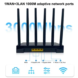Mt7981b Wifi6 5.8G 1000Mbps Gigabit Poort Wifi Apparaat Modem Draadloze Router