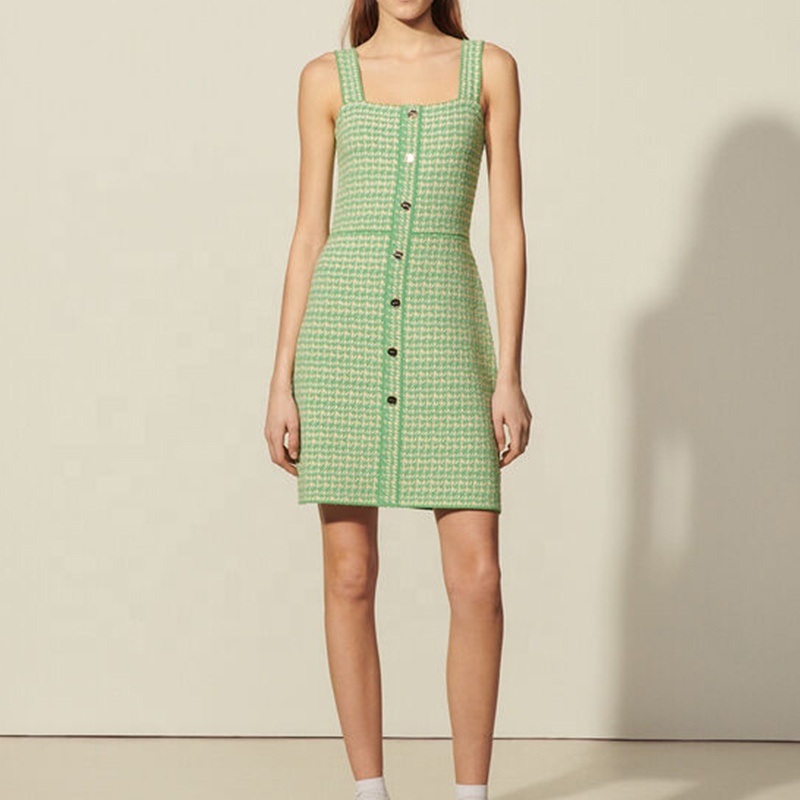 Оптовая продажа; Новинка; Сезон лето; Платья для женщин, для девушек, Элегантное повседневное прямая юбка изготовленный на заказ бренд Открытое платье без рукавов праздничные модельные туфли; Женская