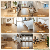 Parquet géométrique à clipser SPC, revêtement de sol décoratif personnalisé en pierre plastique pour la rénovation intérieure des halls et des boutiques