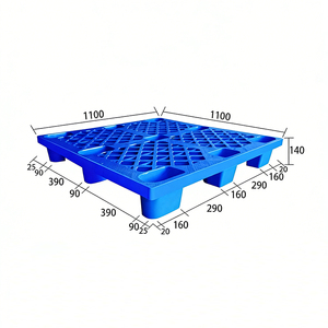 Paleta <span class=keywords><strong>de</strong></span> Plástico <span class=keywords><strong>de</strong></span> Una Cara y Nueve Patas 1200x800mm Económica para Exportación - Product Image 6