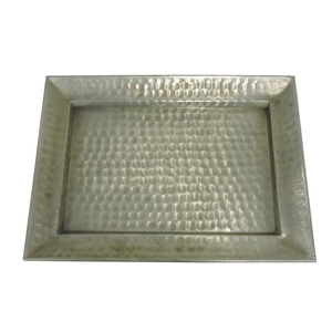 Vente chaude Personnalisé Élégant Plateau De Service Rectangulaire En Aluminium Plateau En Métal De Couleur Cuivre pour La Maison Hôtel Utilisation Décorative - Product Image 6