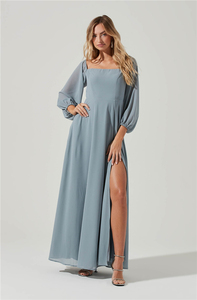 2024 inverno elegante moda Chiffon elegante moda alla moda Sexy manica lunga negozio Online di vestiti da <span class=keywords><strong>donna</strong></span> - Product Image 2
