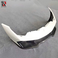 Pare-chocs avant en fibre de carbone style V pour Lamborghini Huracan LP580 LP610, disponible en carbone intégral et semi-carbone