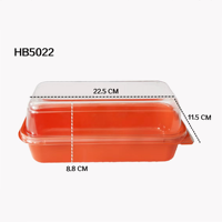 Boîte de pâtisserie en plastique transparent pour desserts et collations, emballage en blister coloré en PET de qualité alimentaire pour supermarchés et boulangeries