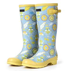 Stivali da pioggia Wellington da <span class=keywords><strong>donna</strong></span> sopra il ginocchio per la caccia estiva e invernale comodi per le donne - Product Image 2