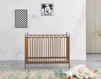 Lit bébé convertible moderne en fer, ensemble de literie pour lit bébé, cadre de lit en métal