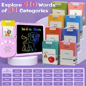 Tarjetas de Memoria Inglés-Español para Niños de 3 a 12 Años, Tableta de Dibujo y Escritura para Niños Pequeños, Juguetes Sensoriales para Niños Autistas, 510 Palabras Visuales - Product Image 6