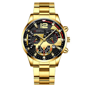 Montre <span class=keywords><strong>à</strong></span> quartz pour homme, version créative <span class=keywords><strong>à</strong></span> six aiguilles, bracelet en acier allié, tendance - Product Image 4