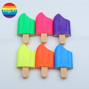 Marcador Fluorescente <span class=keywords><strong>de</strong></span> Plástico con Diseño <span class=keywords><strong>de</strong></span> Paleta <span class=keywords><strong>de</strong></span> Helado, Estilo Divertido, 12 Colores Surtidos para Oficina y Promoción Escolar - Product Image 4