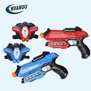 Pistolas de laser eletronic, conjunto de armas de etiqueta com laser, infravermelho, brinquedo com colete