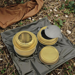 Meilleure vente de produits En Alliage de Cuivre Portable Mini Ultra-léger Brûleur D'esprit <span class=keywords><strong>Réchaud</strong></span> À Alcool Camping En Plein Air Cuisinière - Product Image 6