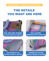 Casing pelindung braket cincin putar tangan, casing Tablet silikon untuk TCL 10 .. 1 "untuk Teclast P20 P20SP20HD M40 M40Pro M40Plus 10.1 inci