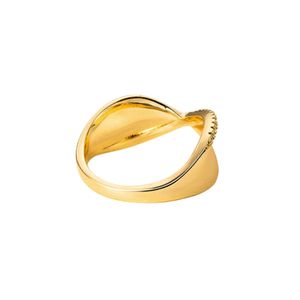 Anillo de Boda de Mujer de Alta Calidad Chapado en Oro de 18K con Circonita, Anillos de Moda Modernos - Product Image 5