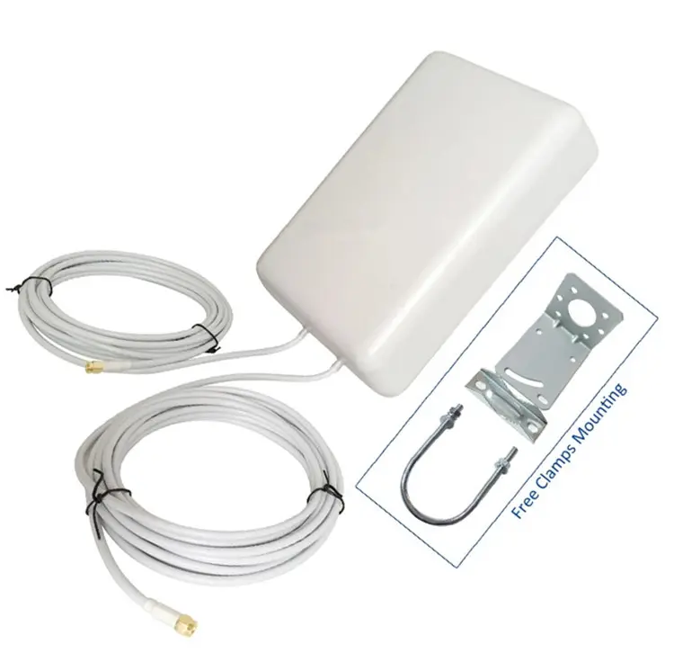 11dbi 4g lte Wireless Flat Directional Antenna Mimo Panel Antenna for Cell Phone Signal Booster Repeater