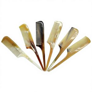 Peine para Cabello Hecho a Mano con Cuerno de Búfalo Natural Ecológico, Color Aleatorio, Masaje de Barba, Multiusos, Tamaño Personalizado, Alta Calidad de Fábrica - Product Image 1