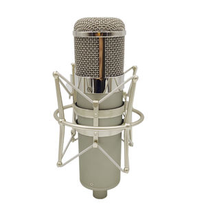 Support antichoc U47 pour microphone de studio DIY, coque de microphone argentée chromée avec pied de micro en métal pour Neumann - Product Image 2