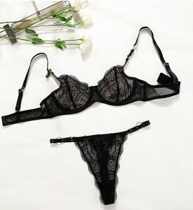 Grande <span class=keywords><strong>taille</strong></span> femmes soutien-gorge et slip ensembles sous-vêtements dentelle Sexy mince soutien-gorge avec anneau en acier large sangle S M L <span class=keywords><strong>XL</strong></span> - Product Image 5