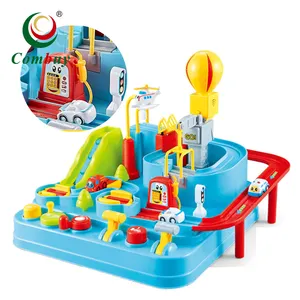 Музыкальный Мини-Слот автомобиль Игра Пластиковые рельсовые игрушки