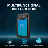 Mini tablette Android B81 14000 mAh, souris portable USB Type C MTK 8 Go, lecteur de codes-barres multi-tags pour véhicules et reconnaissance faciale à distance