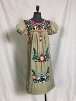 Robe brodée d'été pour femmes élégante blouse ethnique Vintage haute qualité impression vêtements mexicains chemise de fête de plage
