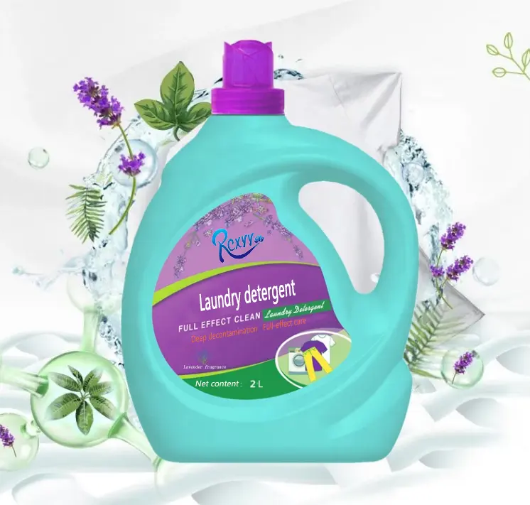 Combinação de produtos populares limpeza profunda fragrância duradoura líquido 2l detergente de lavanderia tecido suavizador