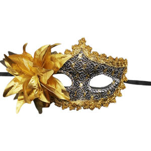 <span class=keywords><strong>Halloween</strong></span> Demi Visage <span class=keywords><strong>Maquillage</strong></span> De Bal Costume Props Dentelle Masque De Danse Plume Plus Fleurs Paillettes Premium Pour Adulte - Product Image 6