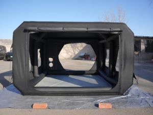 Tente de camping gonflable de luxe quatre saisons en PVC Space Capsule Oxford, 7,3 m², 2 portes, 2 fenêtres, installation rapide, imperméable - Product Image 3