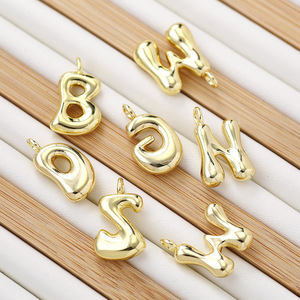 Dijes de <span class=keywords><strong>Letras</strong></span> del Alfabeto A-Z con Pedrería Dorada y Plateada para Pulseras y Collares DIY, Suministros de Joyería con Nombre Personalizado - Product Image 2