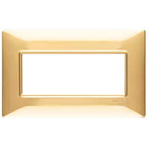 Vimar Gold Wall <b>Switch</b> <b>Plate</b> 20.5x9.5cm Polished Finish - Product Image 1