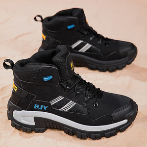 נעלי עבודה לגברים עם מגן פלדה, עור אמיתי, מבודדות, נעלי הליכה, נעלי מדבר, נעלי אימון גבוהות - Product Image 6