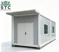 Maison conteneur modulaire préfabriquée de 20 pieds, cabine en acier, bureau portable en panneaux sandwich, hébergement, bâtiment personnalisé