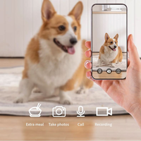 Intelligenter Roboter 24-Stunden-Guardian 1080P HD APP-Steuerung mit intelligentem Sprach fütterung gerät für Katzen hunde
