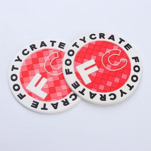 Grosir lembut PVC karet air Super menyerap cangkir kertas bir coaster mobil untuk minuman