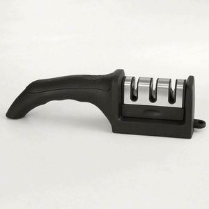 Black 3-Stage <b>Tungsten</b> & Ceramic Eco-Friendly Coarse Grit Kitchen Knife Sharpener - Product Image 5