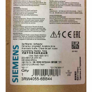 3rw4055 6bb44 <span class=keywords><strong>Pro</strong></span> Soft 75 kW 3rw40556bb44 Neue Originalware Sofort Lieferbar Industrielle Automatisierung PAC Dedizierte SPS-Programmierung - Product Image 1