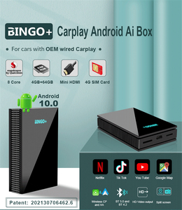 BINGO+ <span class=keywords><strong>2021</strong></span> Nouveau 4+64G Boîte multimédia de voiture sans fil Carplay IOS <span class=keywords><strong>Android</strong></span> <span class=keywords><strong>Auto</strong></span> Ai Box Wifi Usb HDMI pour <span class=keywords><strong>Youtube</strong></span> Box - Product Image 2