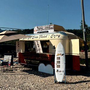 Remolque Multifuncional de Comida Rápida, Remolque de Acero Galvanizado Resistente para Helados y Dulces, Caravana Móvil - Product Image 1