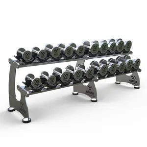 Equipamento de fitness direta da fábrica comercial personalizado aço dumbbell rack