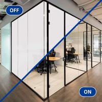 A4 Probe elektrische selbst klebende dekorative Pdlc Smart Film schwarz LED für Glas Privatsphäre