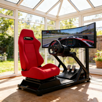 Siège de simulateur de course inclinable LK Pro SR3 Style, cockpit de simulateur de course, chaise de jeu e-sport avec rail coulissant