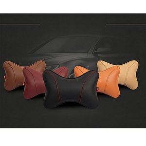 Coussin de nuque pour appuie-tête de voiture, coussin de siège universel toutes saisons pour intérieur de voiture, coussin cervical pour voiture, coussin de voiture en cuir PU Denny - Product Image 1