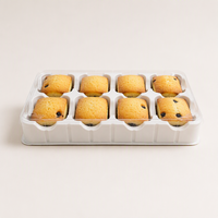 Boîte en plastique transparente rectangulaire pour emballage de mousse, dessert, bonbons, biscuits, gâteaux - Vente en gros