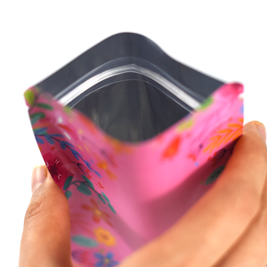 Petite pochette d'emballage <span class=keywords><strong>de</strong></span> <span class=keywords><strong>sel</strong></span> <span class=keywords><strong>de</strong></span> bain zip-lock refermable en plastique Mylar 4x5 imprimée personnalisée debout en rose sac anti-odeurs - Product Image 5