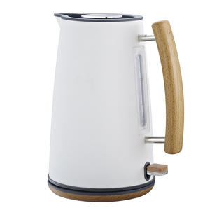 Hervidor Eléctrico Inalámbrico de Acero Inoxidable de 1.7L con Asa de Madera para Hotel - Product Image 2