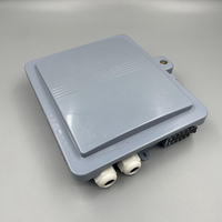 Kotak Distribusi Serat Optik FTTH Outdoor 12 Core IP65 Tahan Air ABS Pemasangan Tiang 12 Port Kotak Terminasi Serat Optik FTTH
