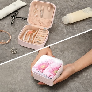 Factory Direct Little Beauty Bag Leather Jewelry Organizer Storage Small Travel Jewelry <b>Box</b> - Product Image 6